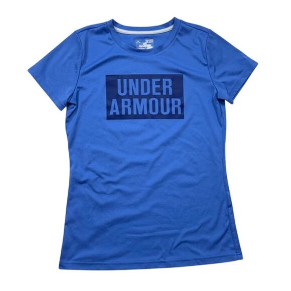 Under Armour HeatGear Blue T-Shirt - Picture 1 of 4